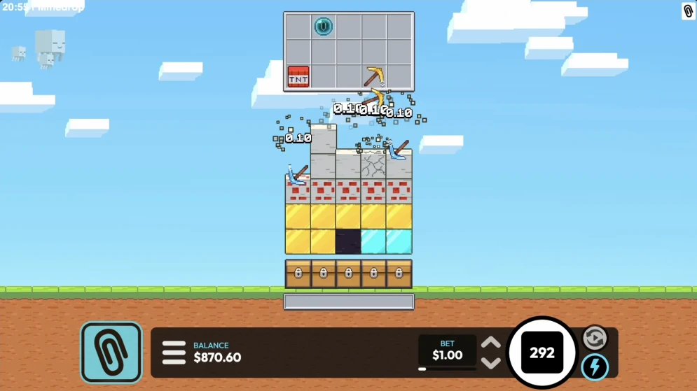 MineDrop gameplay